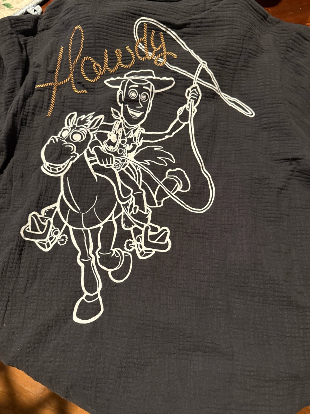 2XL Woody and Bullseye Toy Story 5 Collared Short Sleeve shirt